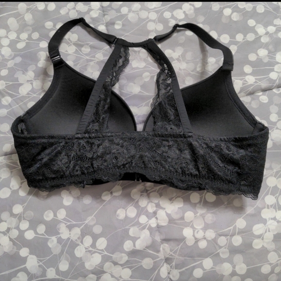 SOLD Torrid Front Close Racerback Push-up Bra 38DD Black - Picture 4 of 5